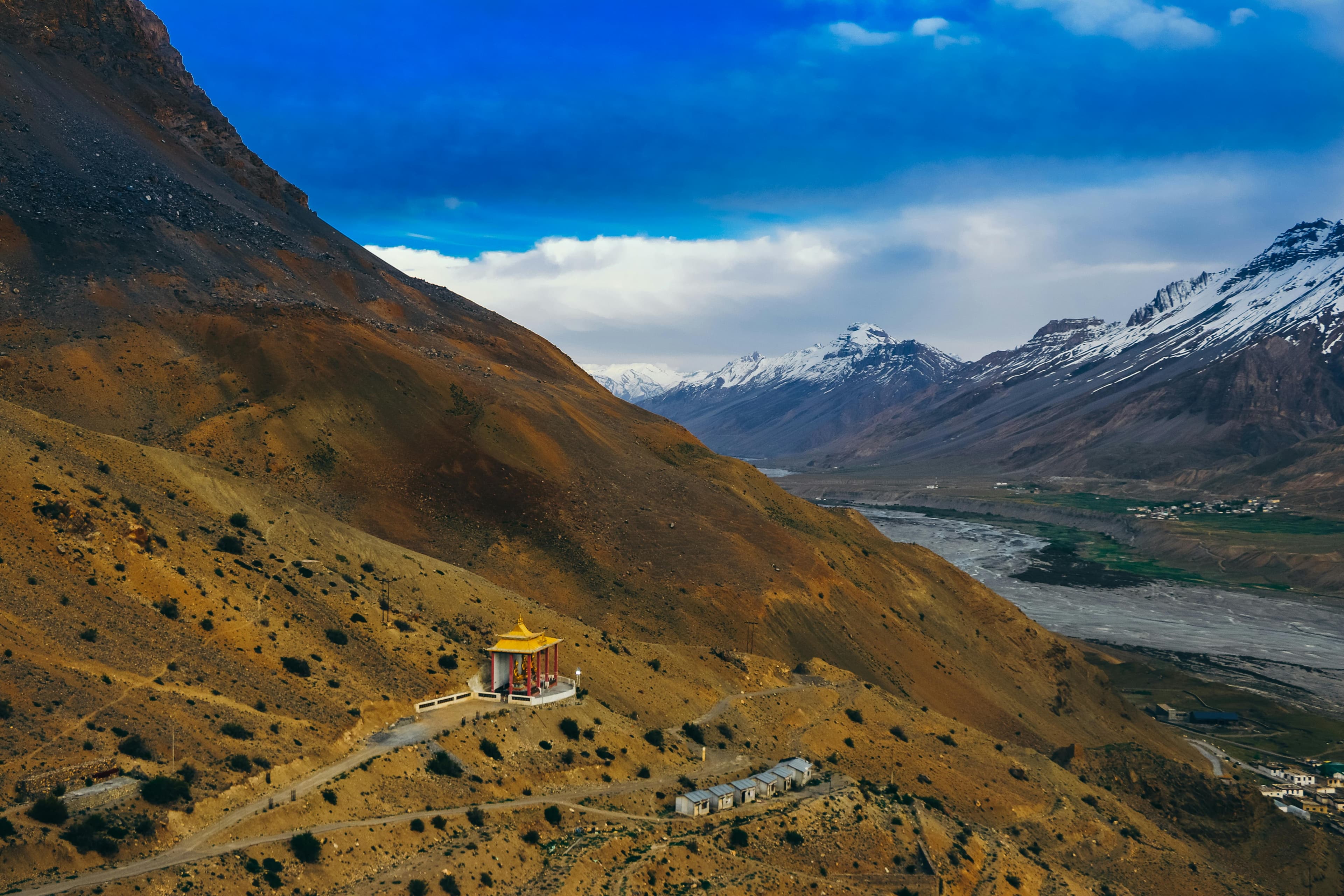 Scenic Key Monastery in Spiti Valley